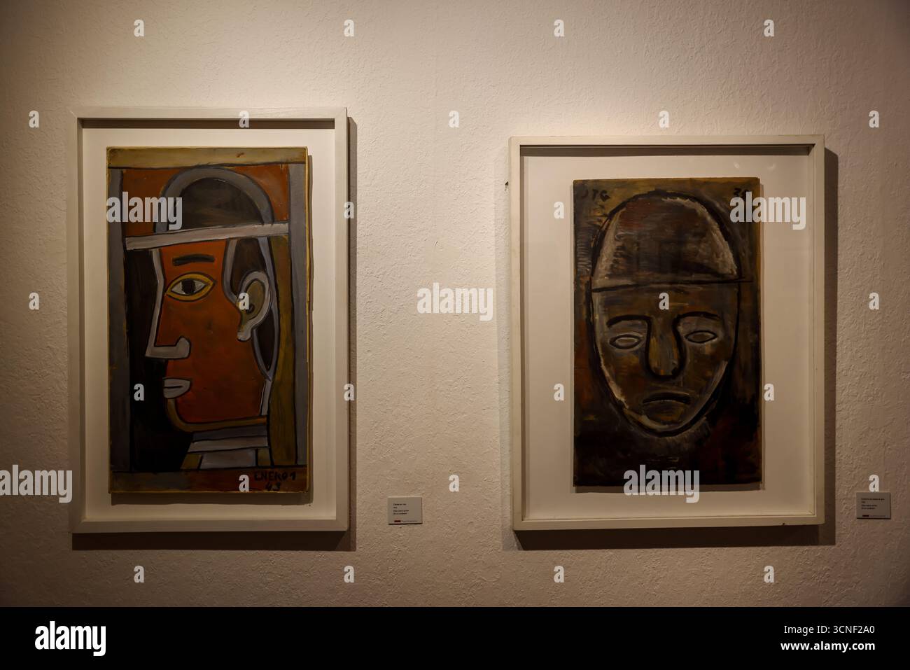 Dipinto di Joaquín Torres García, l'artista moderno più influente dell'Uruguay, esposto al Museo Torres García di Ciudad Vieja. Foto Stock