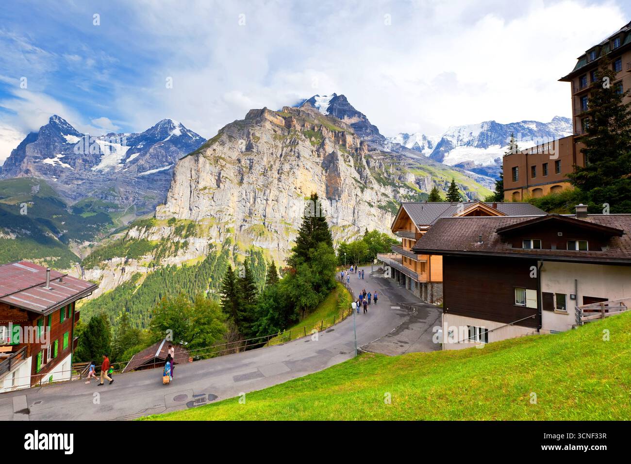 Svizzera foto vacanza turismo regione Jungfrau Oberland Bernese Foto Stock