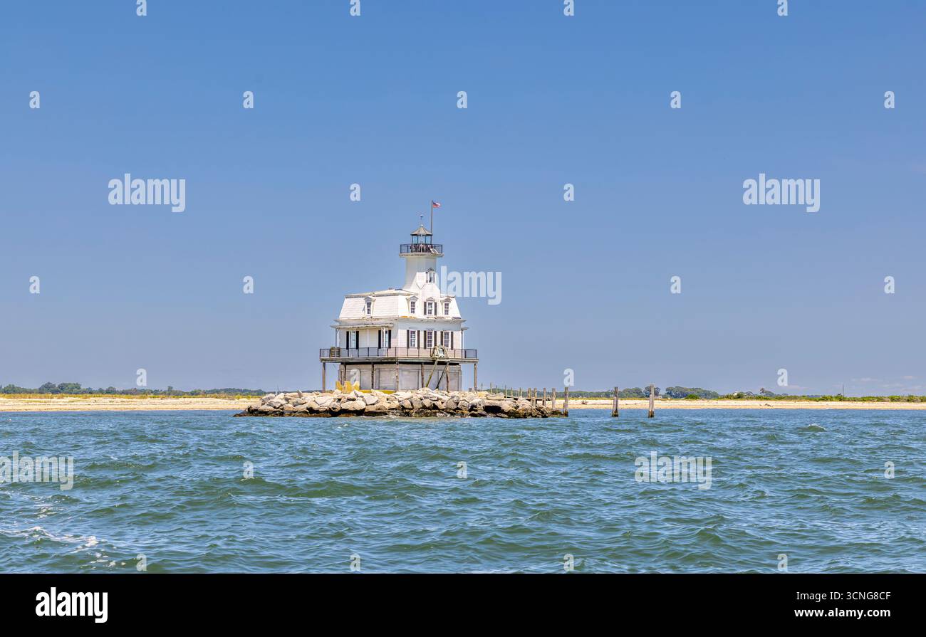insetti luce casa dall'acqua Foto Stock