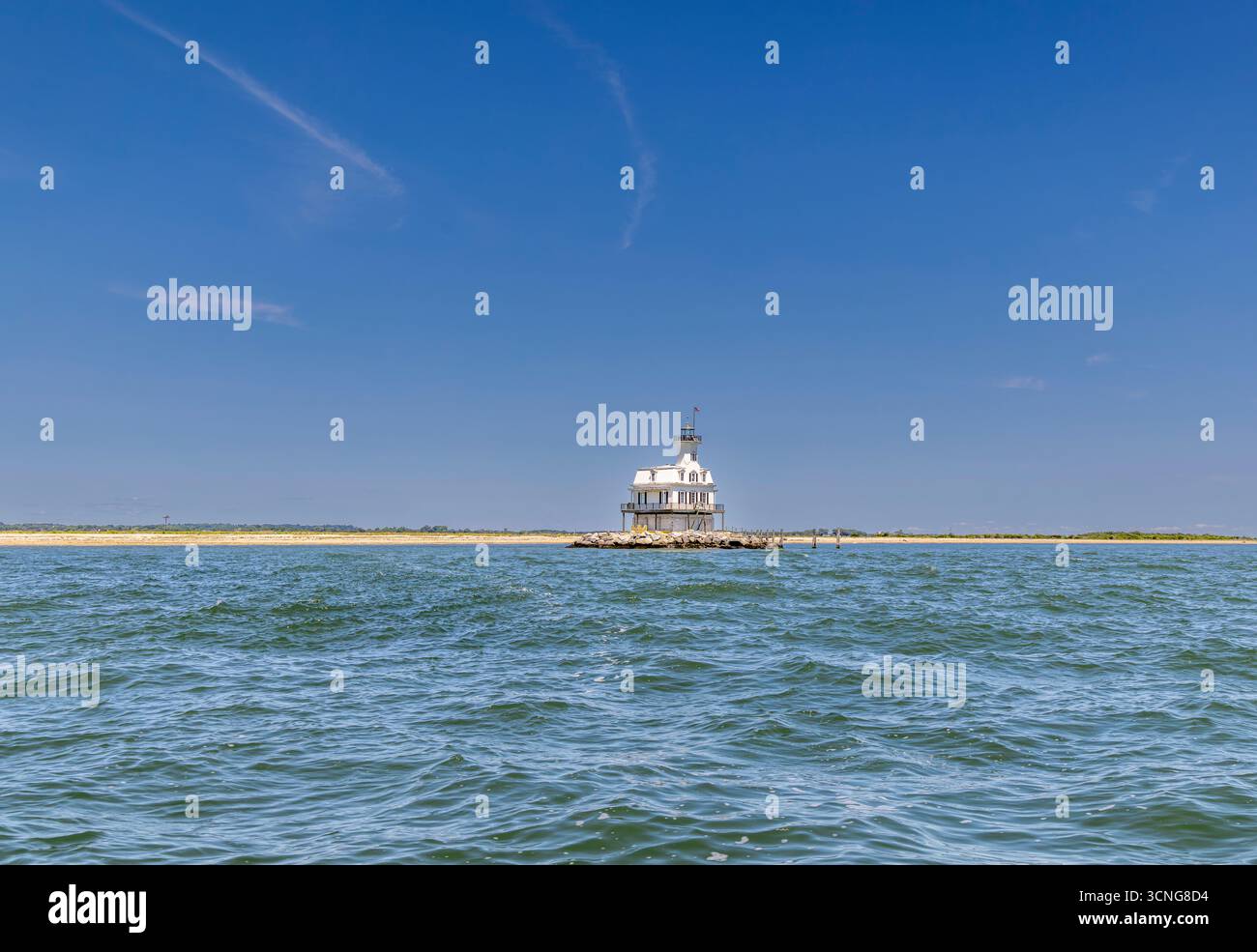 insetti luce casa dall'acqua Foto Stock