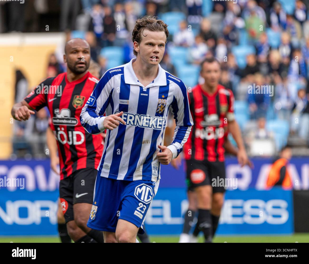 Gothenburg, Svezia. 21 settembre 2025. Giocatore dell'IFK Gothenburg, Kolbeinn Thordarson nel secondo tempo della partita tra IFK Gothenburg e IF Brommapojkarna in Allsvenskan a Gamla Ullevi. Crediti: Per Ljung/Alamy Live News Foto Stock
