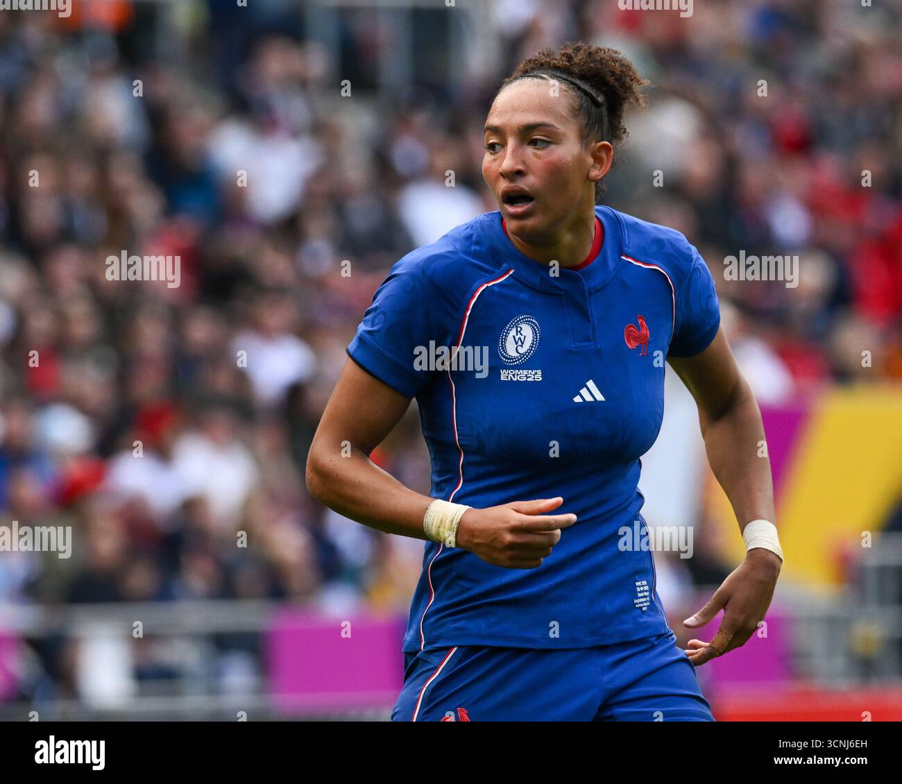Francia contro Inghilterra Women's Rugby World Cup, semifinale sabato 20 settembre 2025 Ashton Gate, Bristol, Inghilterra. Foto Stock