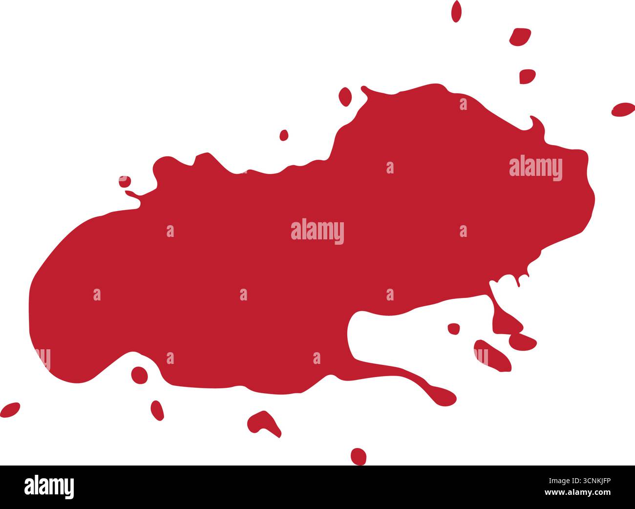 Fluido sanguigno. Sangue sul pavimento. Immagine vettoriale Illustrazione Vettoriale