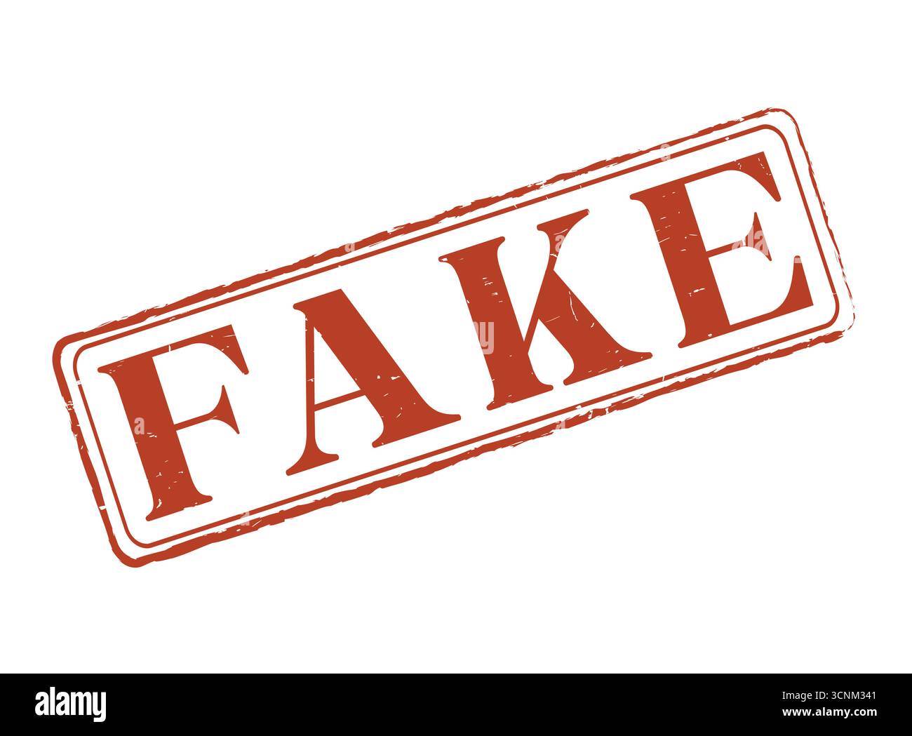 Un sigillo in gomma finto con un contorno e un testo Illustrazione Vettoriale