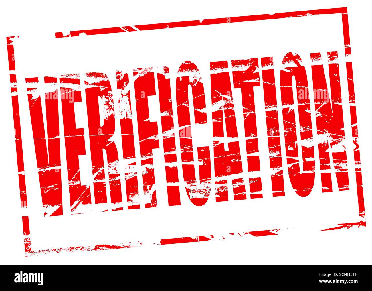 Composito digitale. Effetto timbro in gomma rossa - verifica. verificare, verificato, età, limite, controllo, controllo, identificazione, limiti, limitazioni, inte Foto Stock