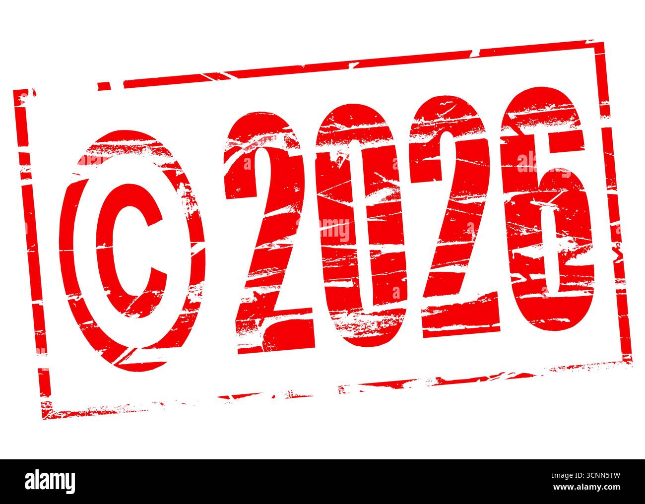 Composito digitale. Effetto timbro in gomma rossa - © copyright, proprietà intellettuale, protetto da copyright, materiale, creato, Foto Stock