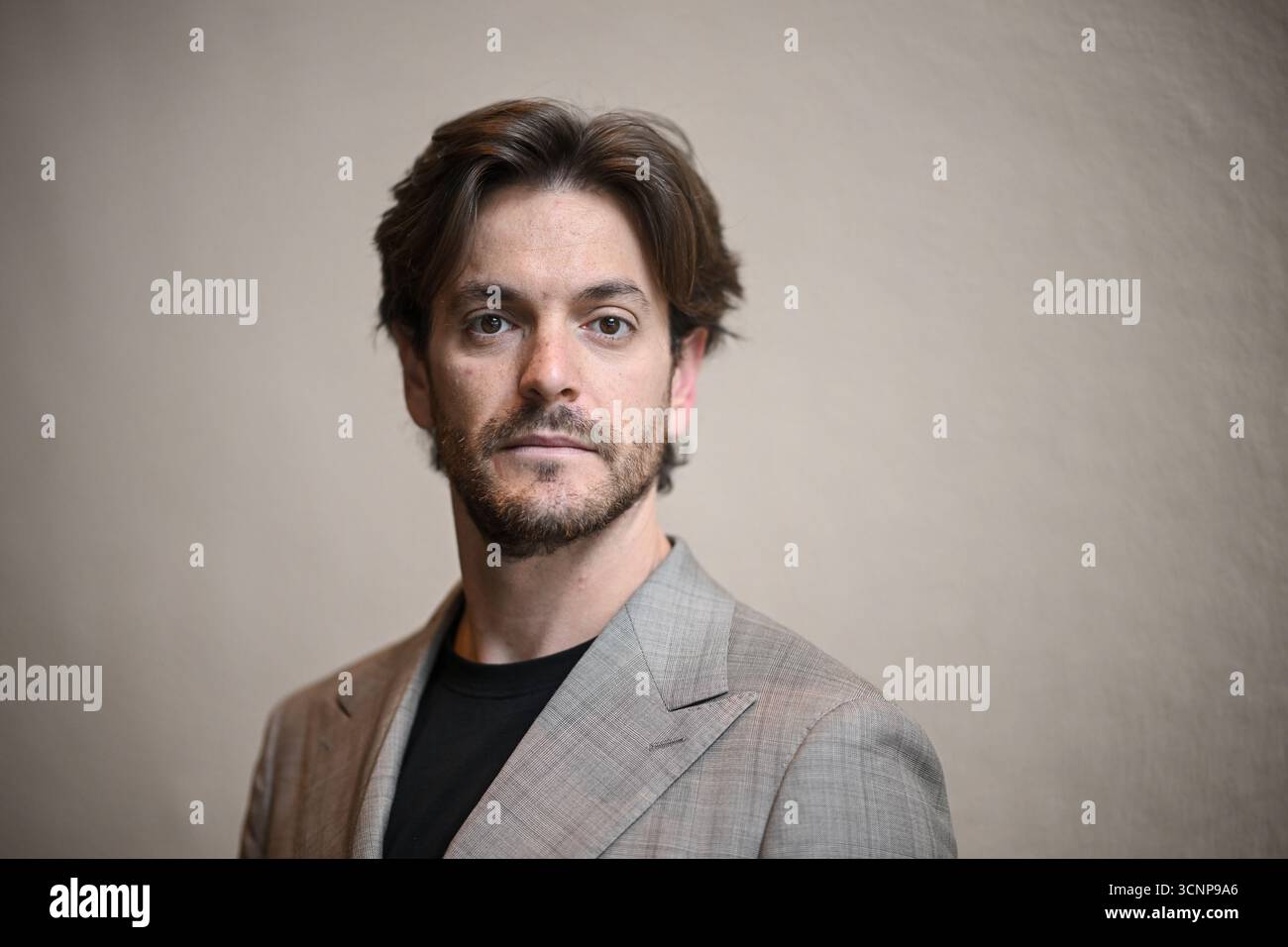 Berlino, Germania. 22 settembre 2025. Direttore Michele Spotti a margine di una conferenza stampa. Crediti: Britta Pedersen/dpa/Alamy Live News Foto Stock