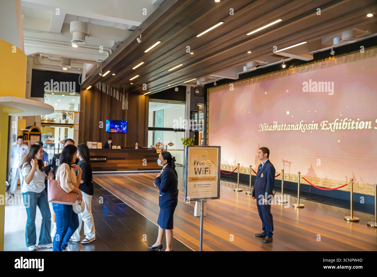 Sala esposizioni Rattanakosin, museo Nitasrattanakosin, Bangkok, Thailandia Foto Stock