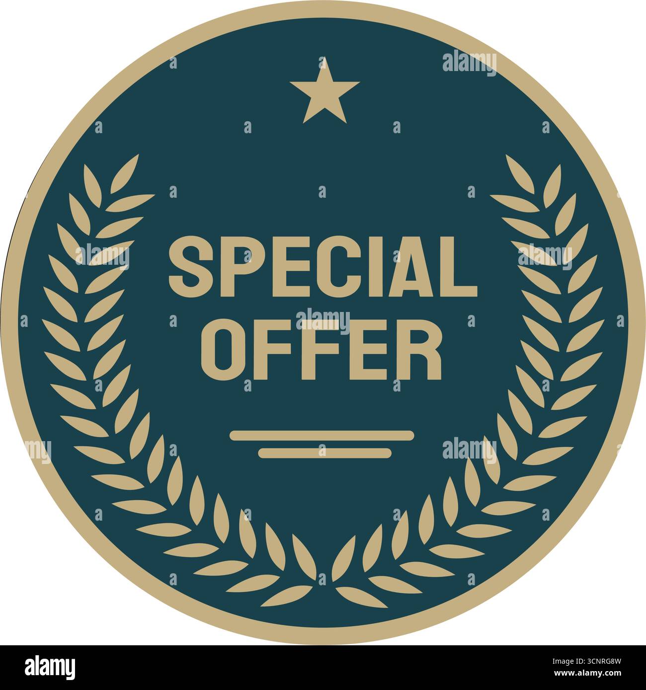 Offerta speciale badge vintage Illustrazione Vettoriale