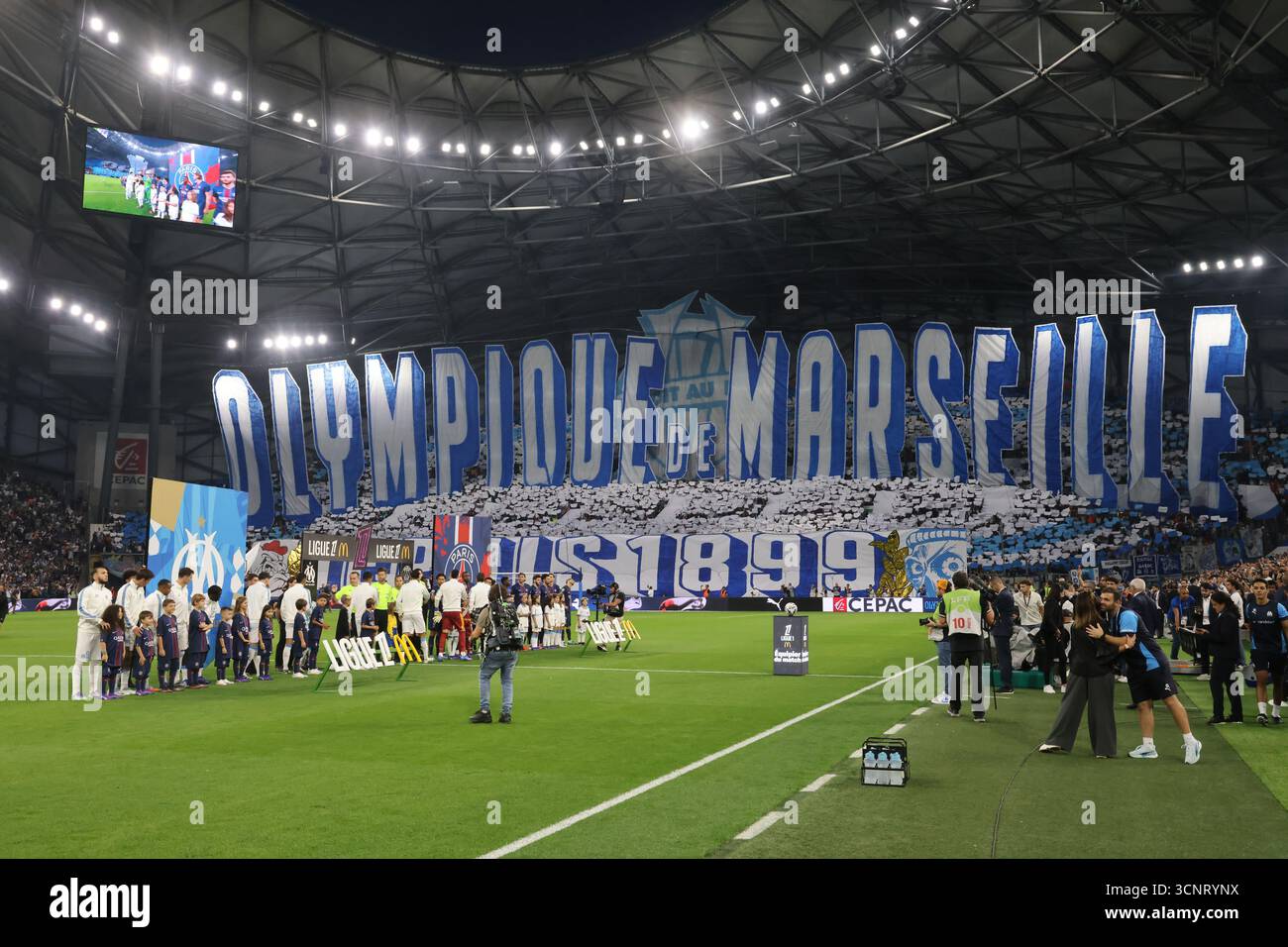 Marsiglia, Francia. 22 settembre 2025. McDonald's Ligue 1 match tra Olympique de Marseille e PSG all'Orange Velodrome, 22 settembre 2025. Le Classico con vittoria OM. - 22/09/2025 - Francia/Bouches-du-Rhone/Marsiglia - Sylvain Rostaing/le Pictorium credito: LE PICTORIUM/Alamy Live News Foto Stock