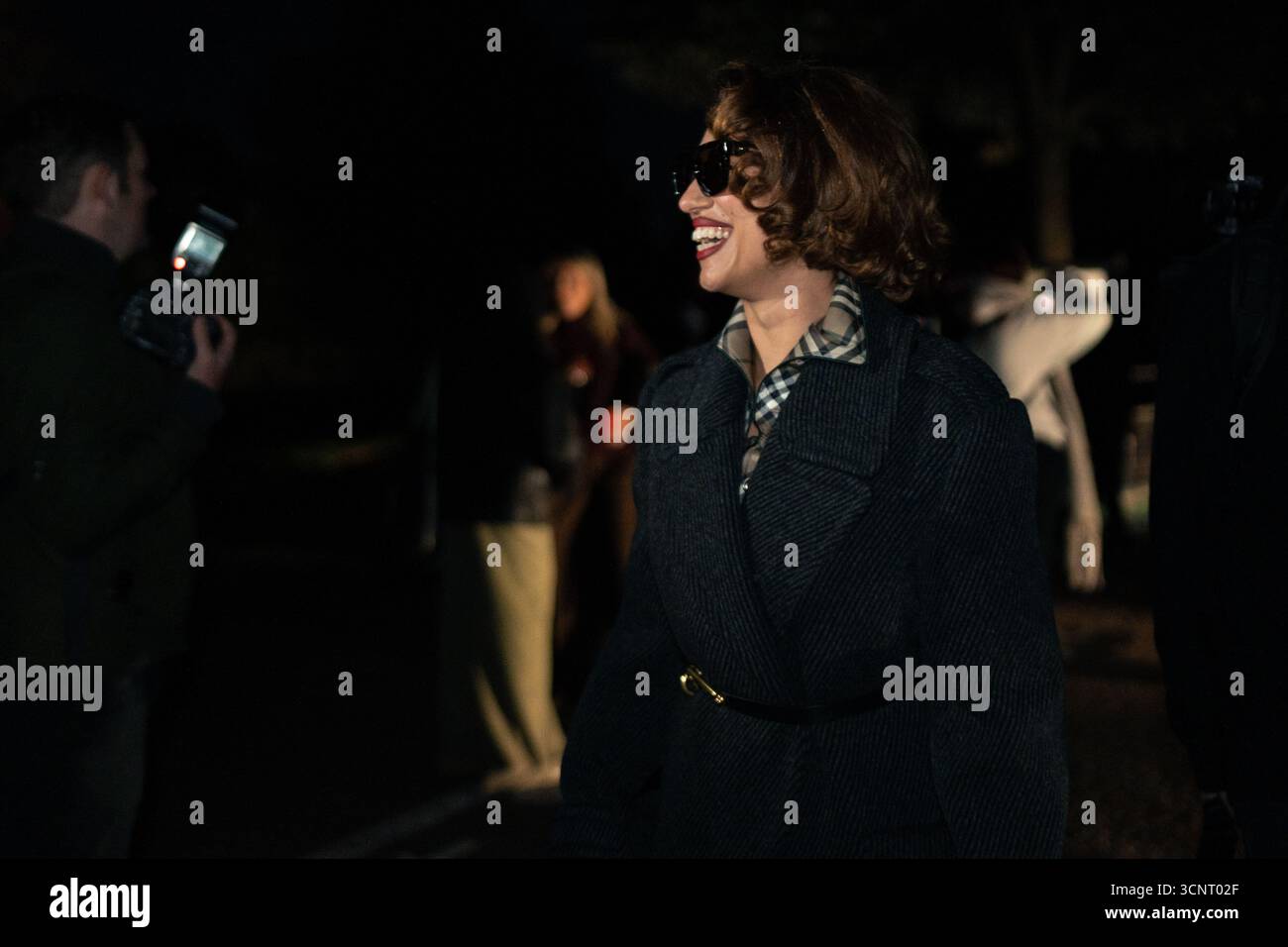 Londra, Regno Unito. 22 settembre 2025. Raye partecipa allo spettacolo Burberry durante la London Fashion Week settembre 2025 ad Hyde Park (foto di Lounis Tiar) credito: Lounisphotography/Alamy Live News Foto Stock