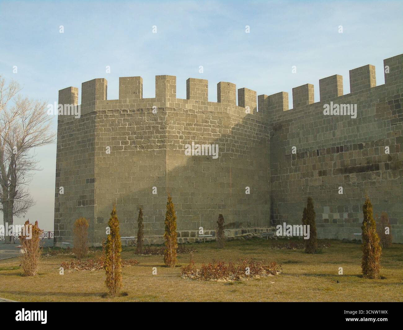 Mura della cittadella di Erzurum nella Turchia orientale Foto Stock