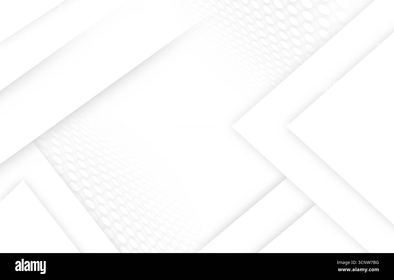 Illustrazione di sfondo del triangolo geometrico bianco astratto. Foto Stock
