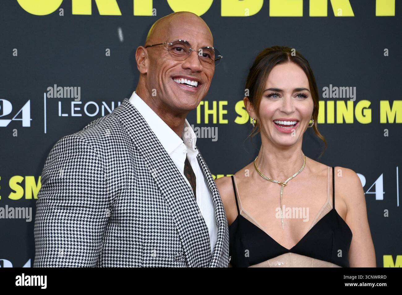 Dwayne Johnson ed Emily Blunt bei der Premiere des Kinofilms "The Smashing Machine" in Zoo Palast. Berlino, 22.09.2025 Foto Stock