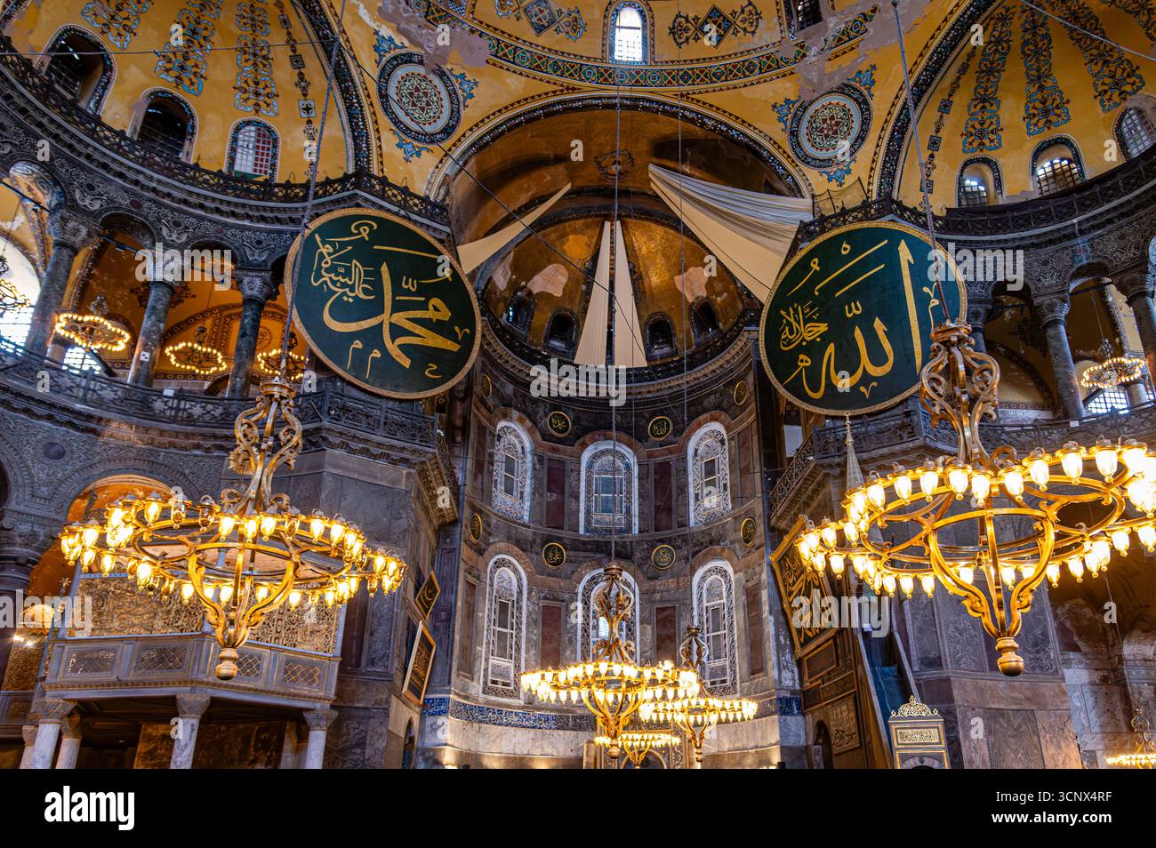 Grande Moschea di Hagia Sophia, Istanbul, Turkiye Foto Stock