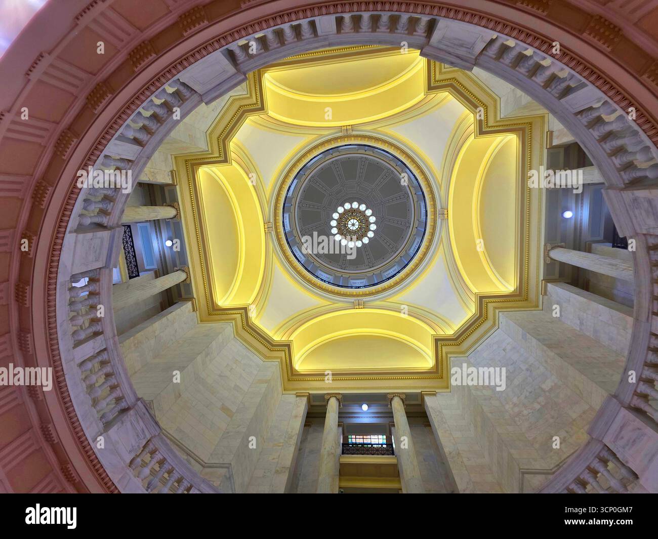 Interno del Campidoglio dello stato dell'Arkansas Little Rock Arkansas 09.15.2025 Foto Stock