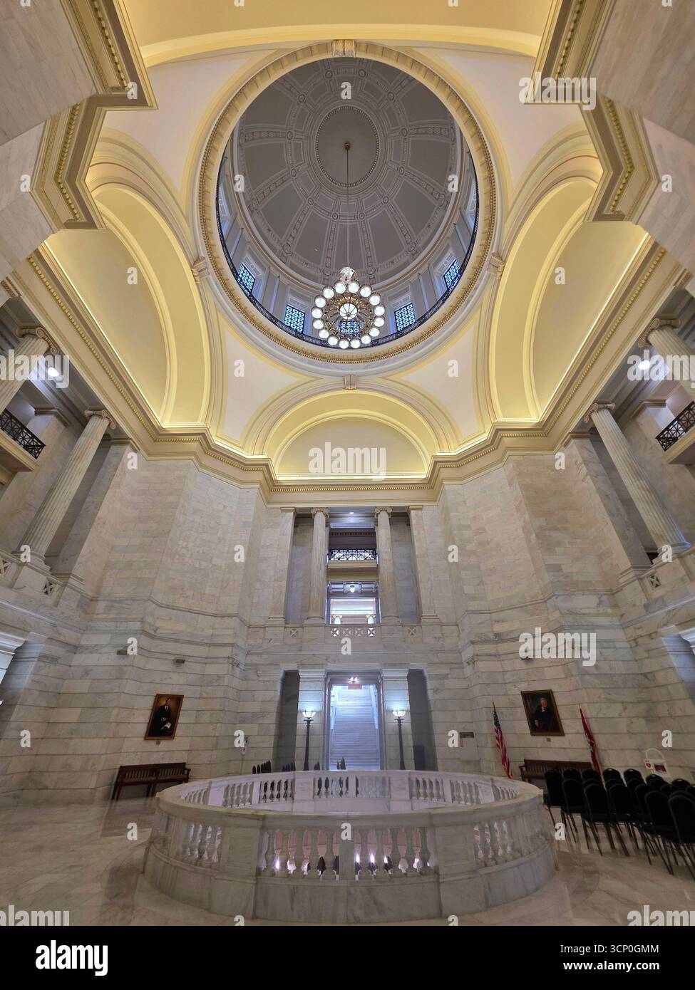 Interno del Campidoglio dello stato dell'Arkansas Little Rock Arkansas 09.15.2025 Foto Stock