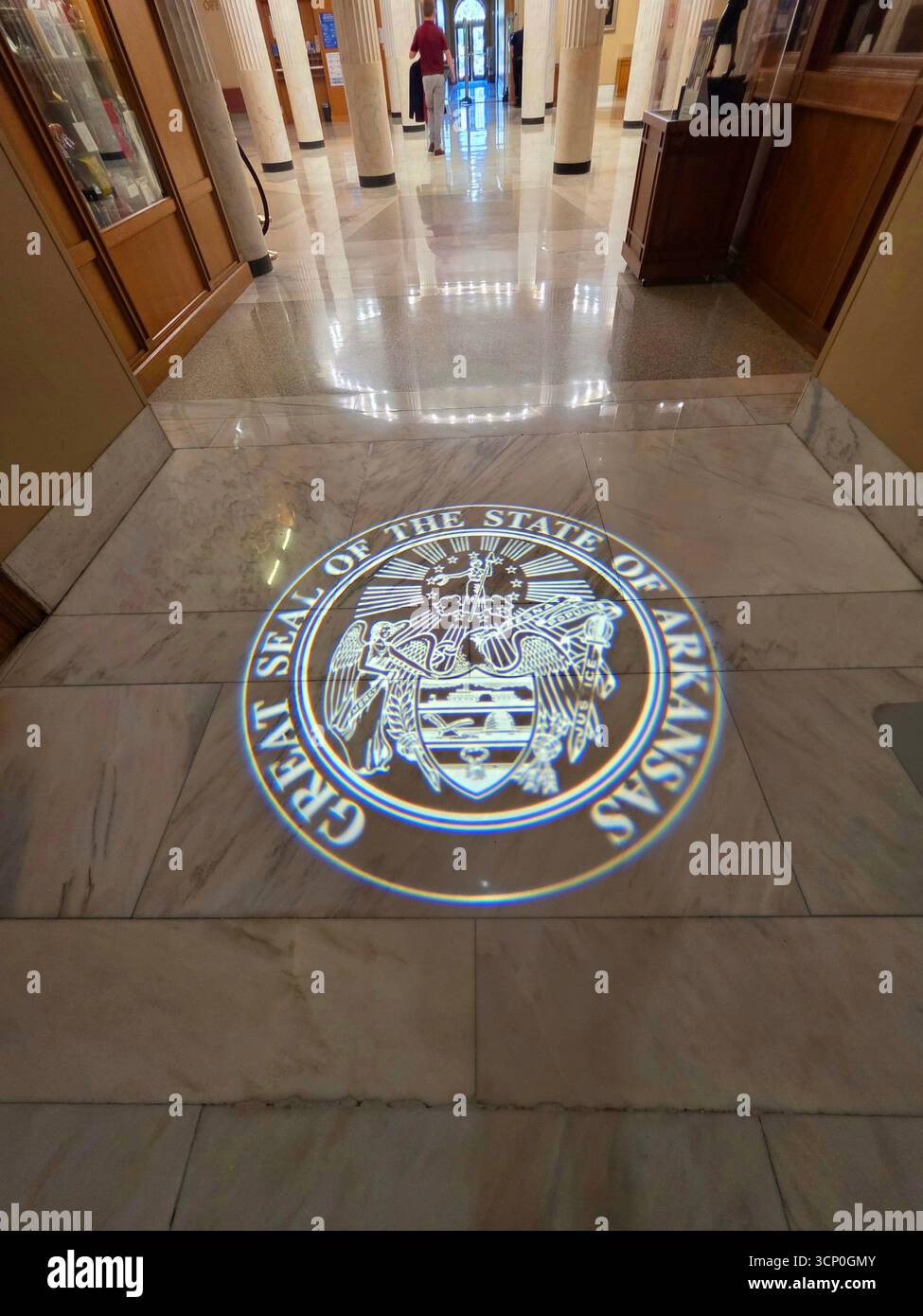 Interno del Campidoglio dello stato dell'Arkansas Little Rock Arkansas 09.15.2025 Foto Stock