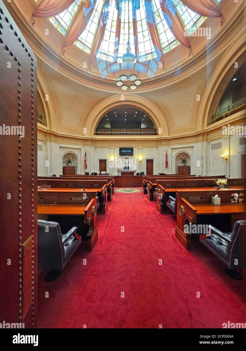 Camere del Senato Arkansas State Capitol Building Little Rock Arkansas 09.15.2025 Foto Stock