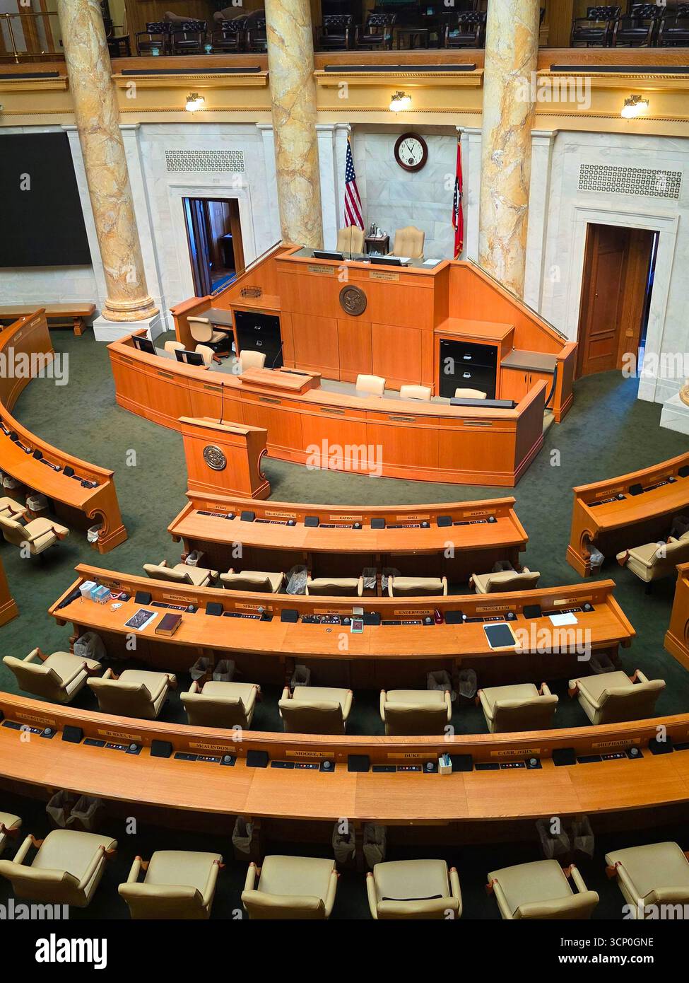 House of Reprentatives Arkansas State Capitol Building Little Rock Arkansas 09.15.2025 Foto Stock