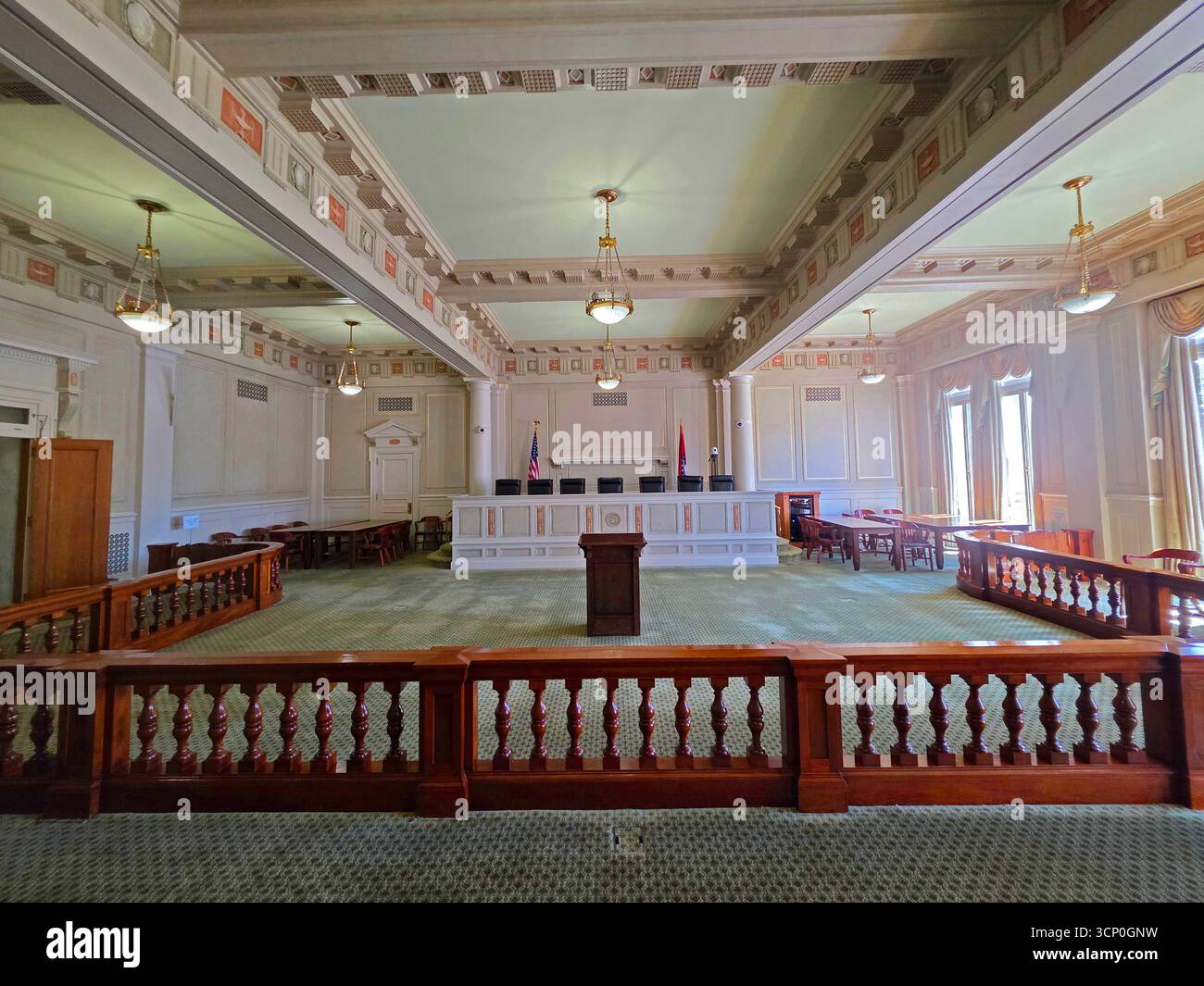Ex camera della Corte Suprema dell'Arkansas State Capitol Building Little Rock, Arkansas 09.15.2025 Foto Stock