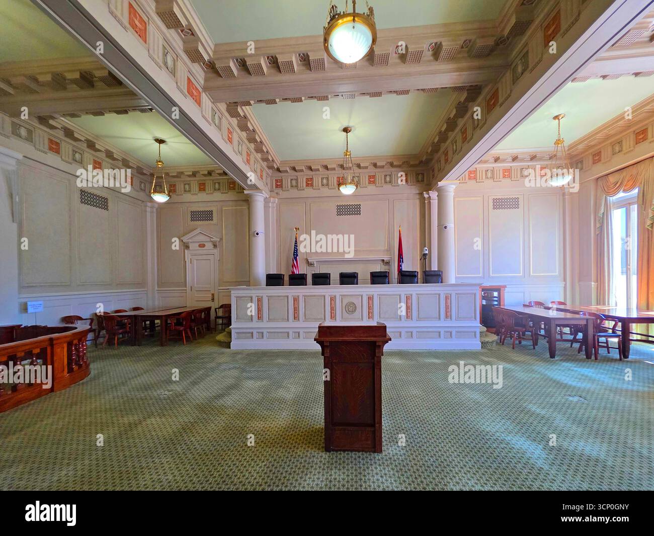 Ex camera della Corte Suprema dell'Arkansas State Capitol Building Little Rock, Arkansas 09.15.2025 Foto Stock