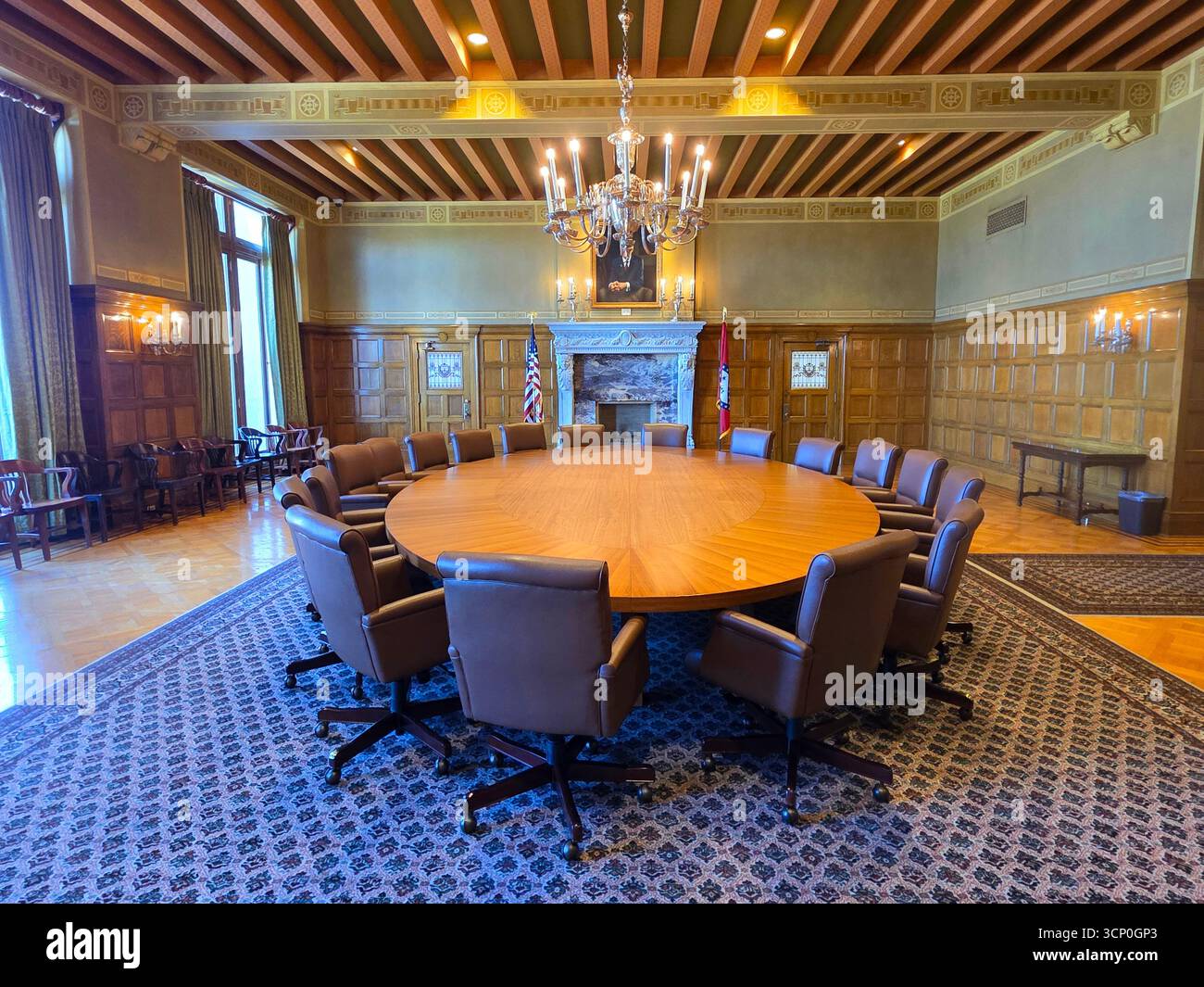 Ufficio e sala meeting di Overnor, sede del governo dell'Arkansas, Little Rock, Arkansas 09.15.2025 Foto Stock