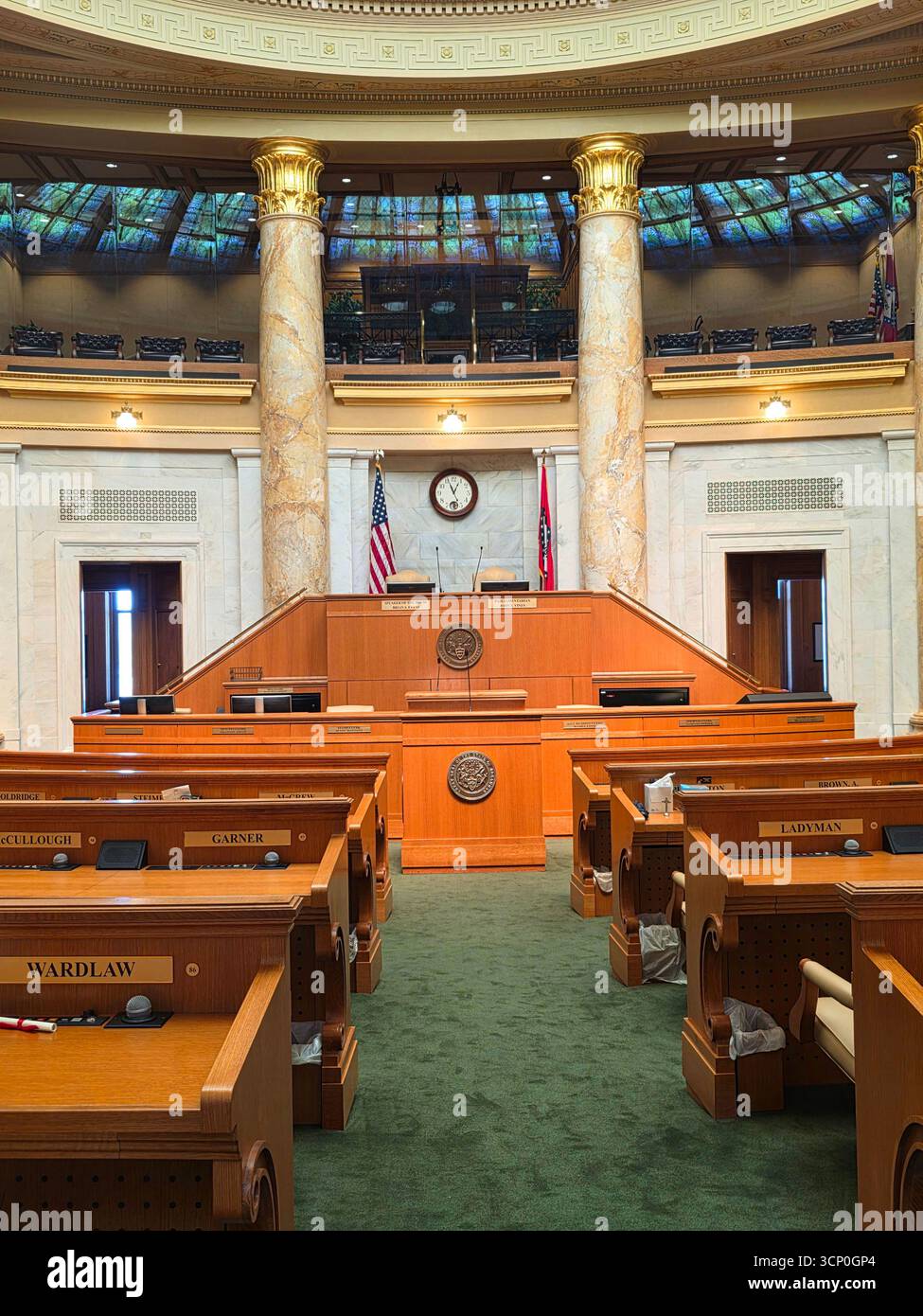 House of Reprentatives Arkansas State Capitol Building Little Rock Arkansas 09.15.2025 Foto Stock