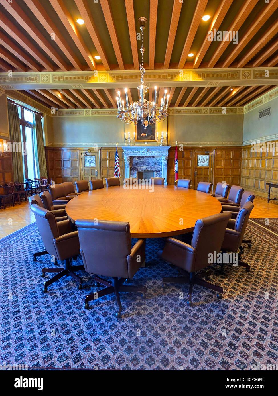 Ufficio e sala meeting di Overnor, sede del governo dell'Arkansas, Little Rock, Arkansas 09.15.2025 Foto Stock