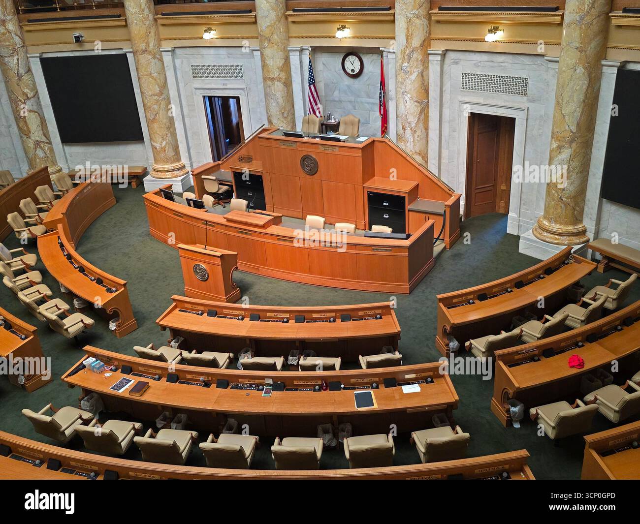 House of Reprentatives Arkansas State Capitol Building Little Rock Arkansas 09.15.2025 Foto Stock