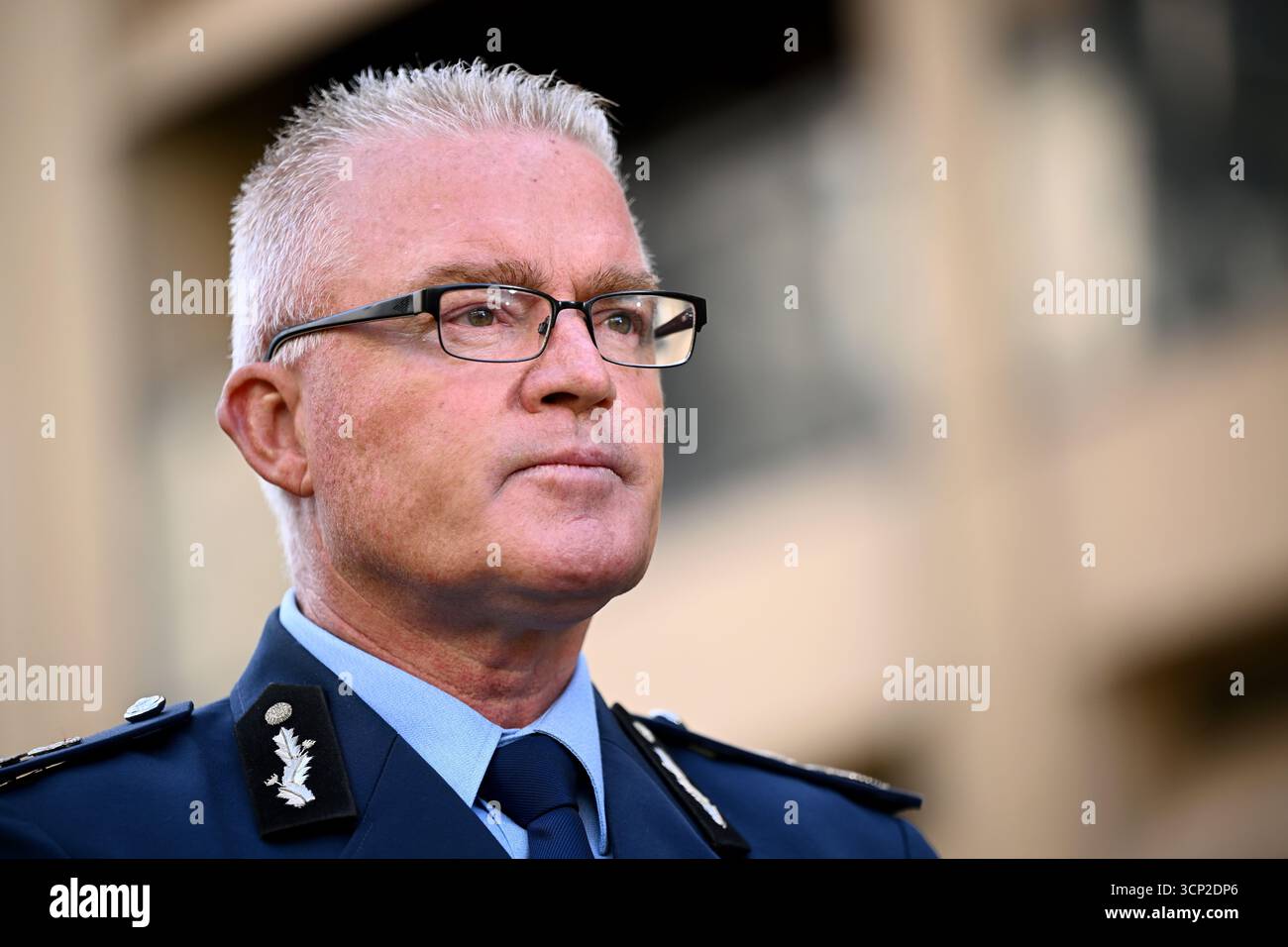 Sydney, Australia. 24 settembre 2025. Il vice Commissario della polizia del nuovo Galles del Sud mal Lanyon viene visto durante una conferenza stampa per annunciare la sua nomina a nuovo Commissario della polizia dello stato presso il Parlamento del nuovo Galles del Sud a Sydney, mercoledì 24 settembre 2025. (AAP Image/Bianca De marchi) NESSUN credito di ARCHIVIAZIONE: Australian Associated Press/Alamy Live News Foto Stock