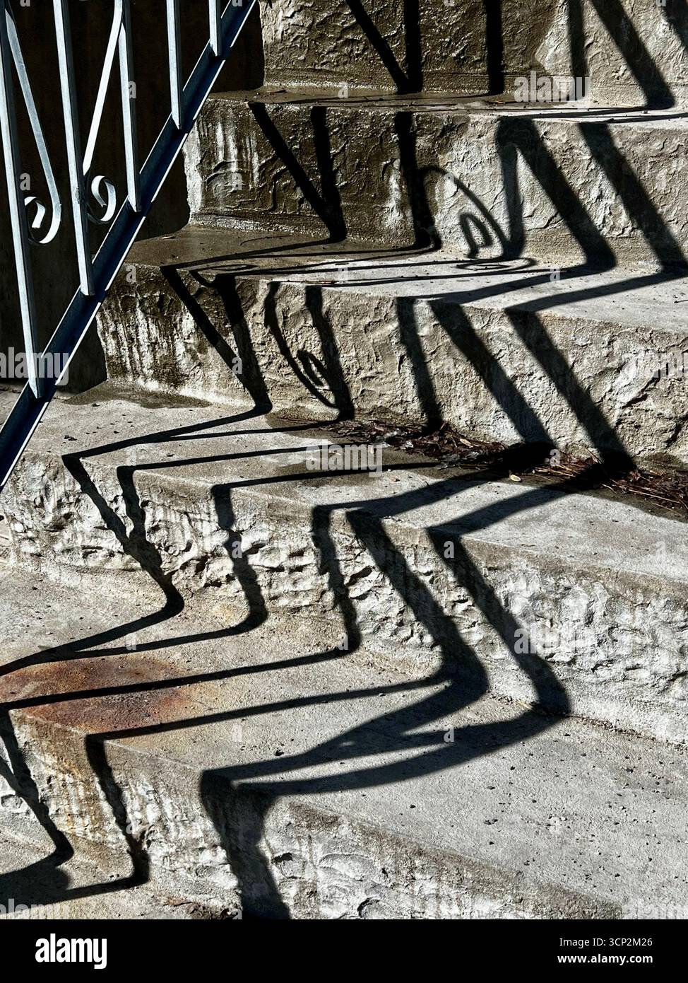 Le scale e le ombre Foto Stock