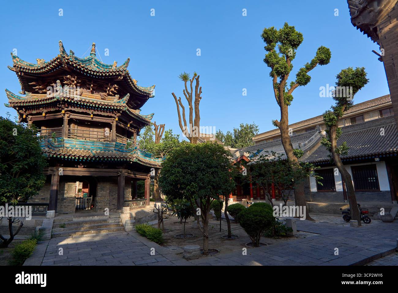 All'interno della grande Moschea del quartiere musulmano a Xi'an Foto Stock