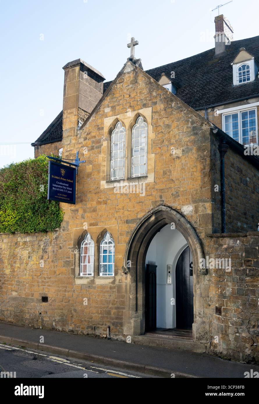 St. John's Priory School, Banbury, Oxfordshire, Inghilterra, Regno Unito Foto Stock