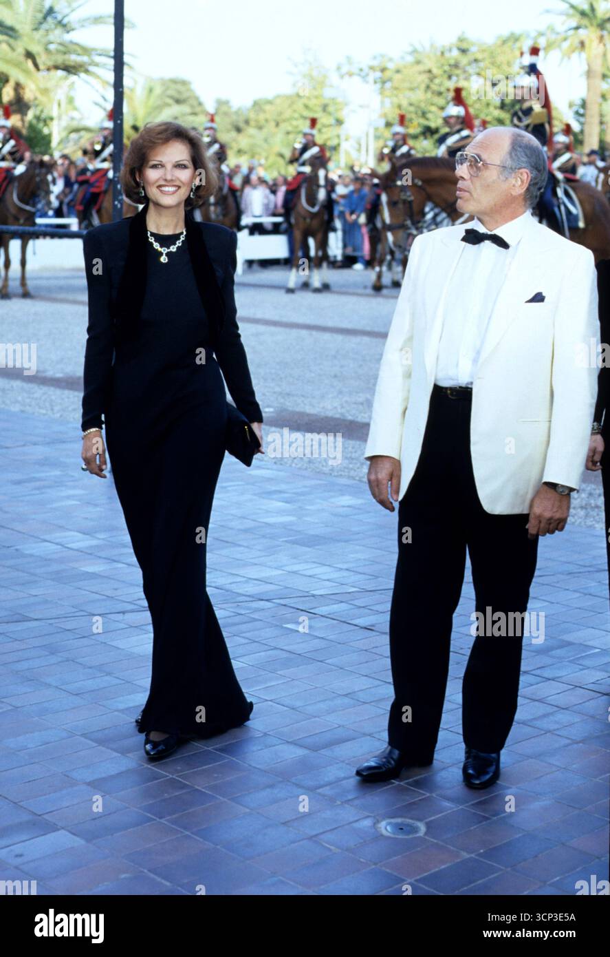 Milano, Archivio dei personaggi degli anni '90 nella foto: Claudia Cardinale, Pasquale Squitieri ©fotostore Foto Stock