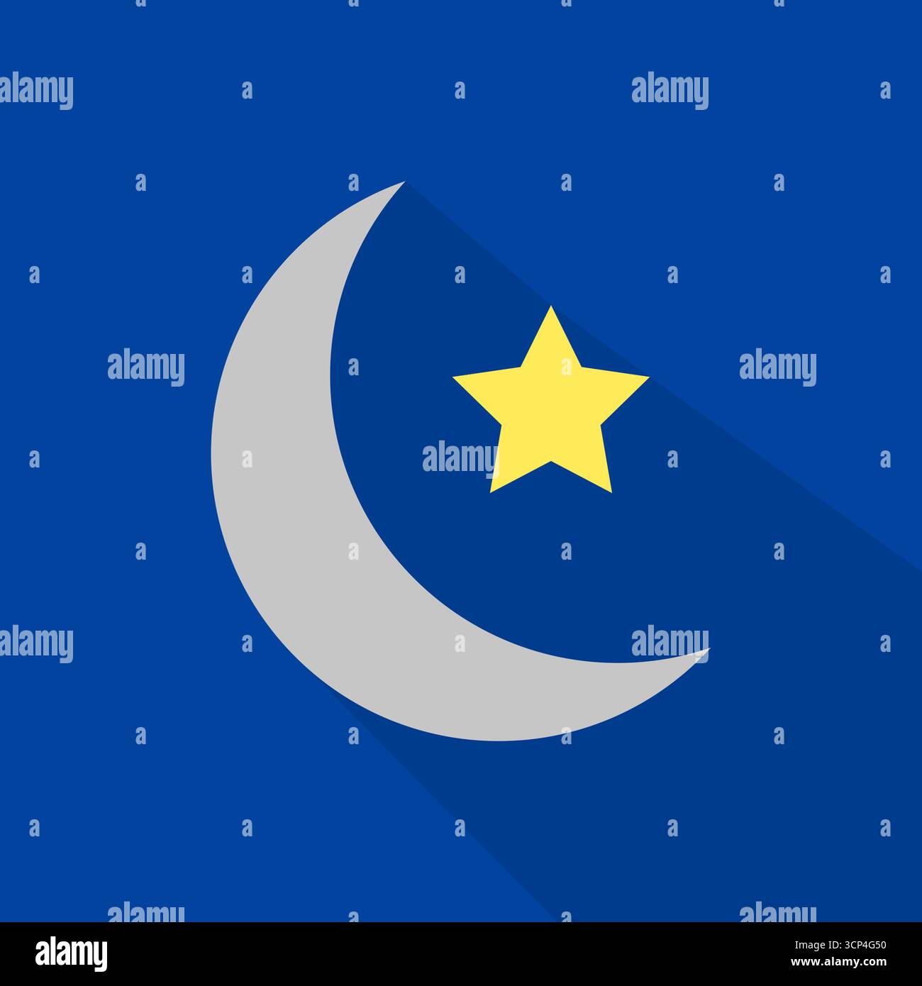 Simbolo della luna mezzaluna. Elemento cielo notturno. Illustrazione della stella celeste. Icona dell'universo vettoriale Illustrazione Vettoriale