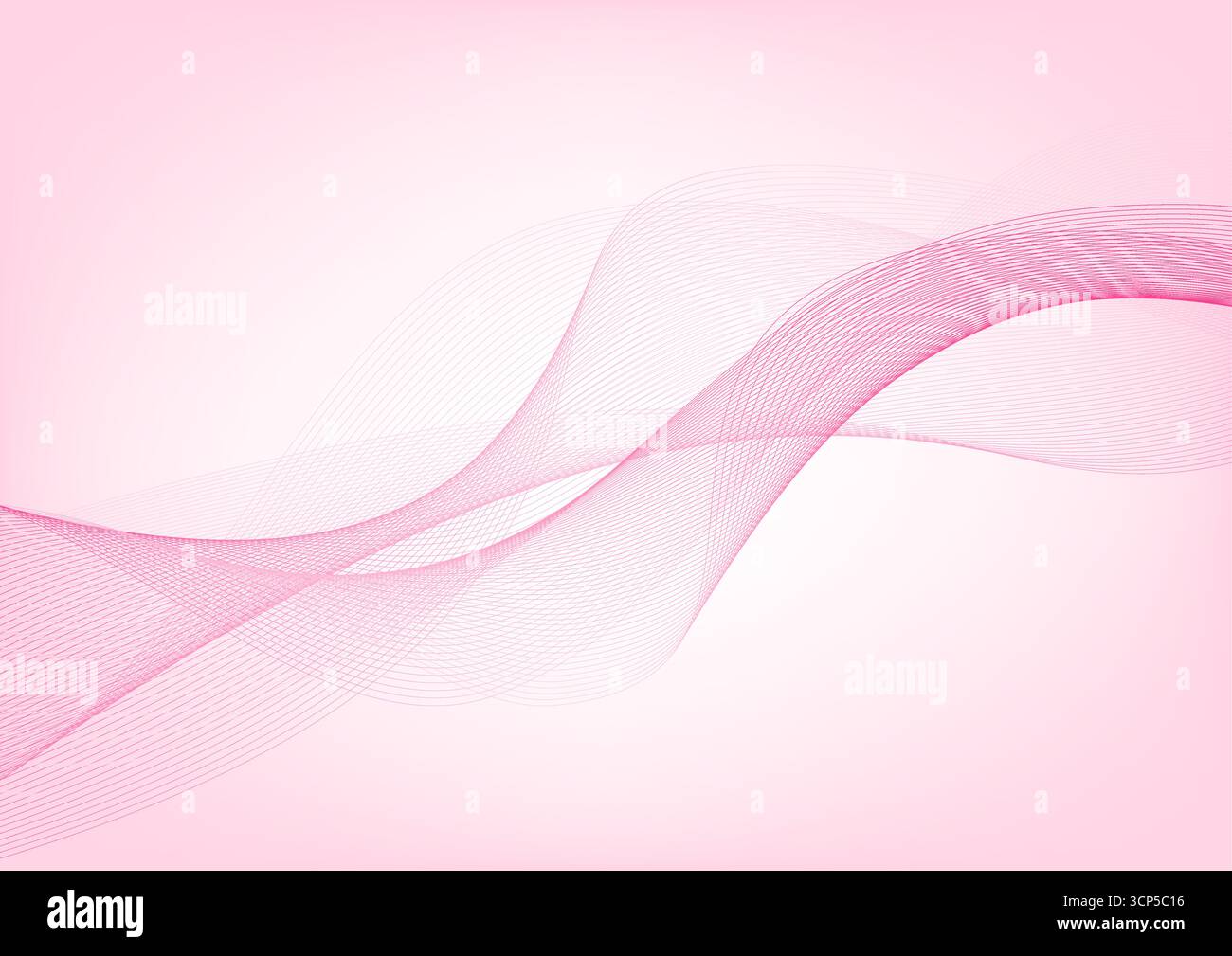 sfondo astratto della linea dell'onda rosa Illustrazione Vettoriale