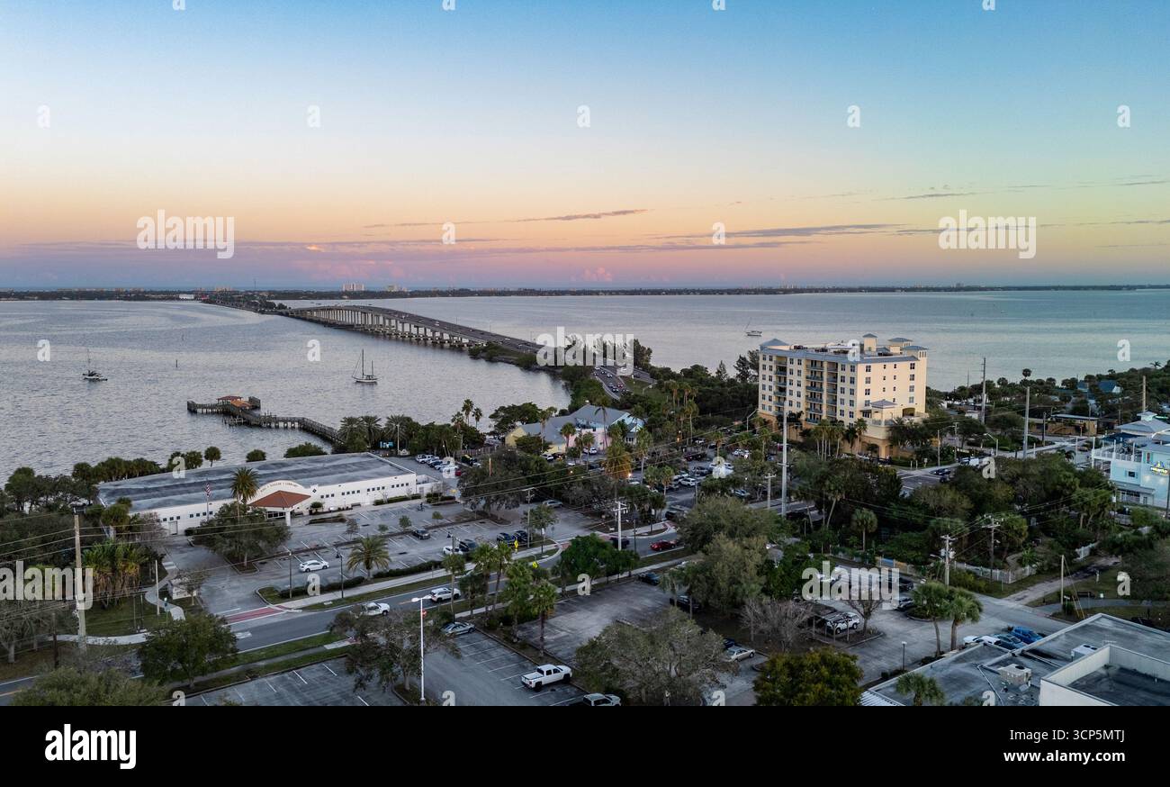 Eau Gallie Causeway Foto Stock