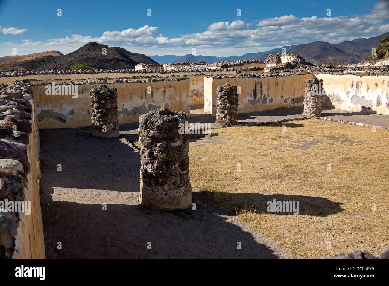 Zona archeologica di Yagul, Oaxaca, Messico Foto Stock