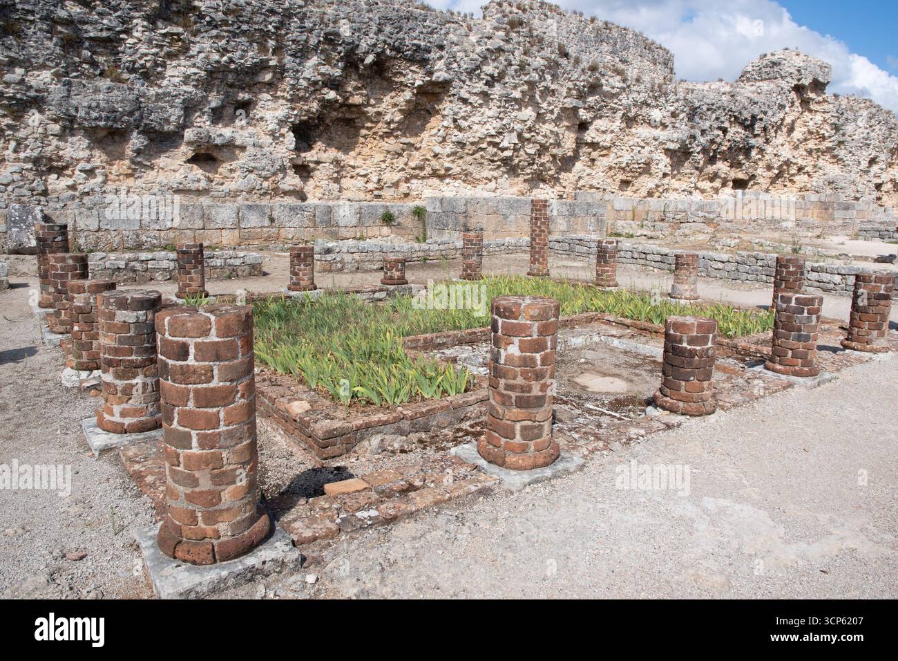 Casa degli scheletri, rovine romane di Conímbriga Foto Stock