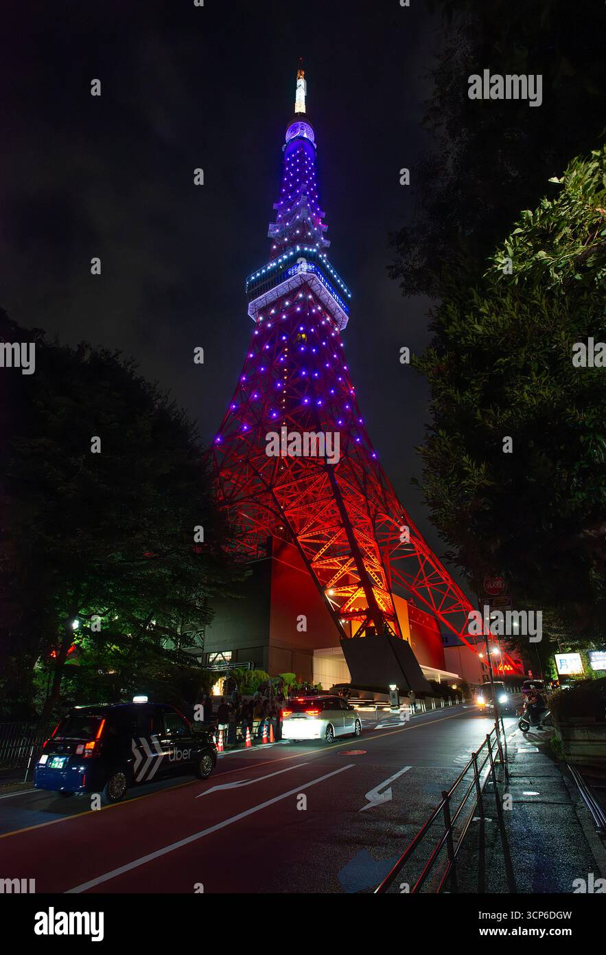 Torre di notte, Tokyo, Giappone Foto Stock