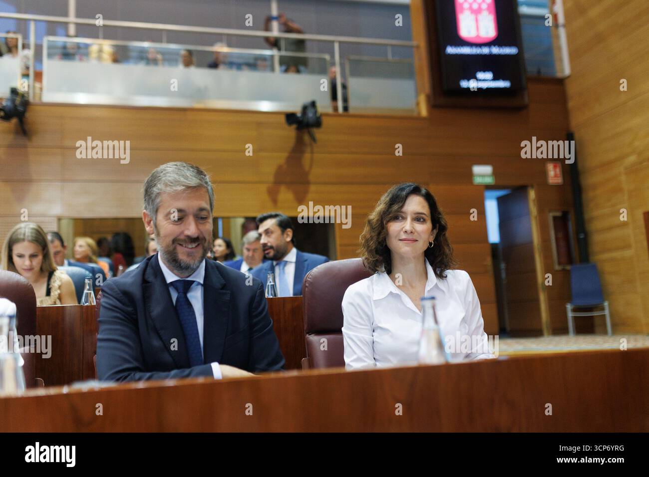 Madrid, 12 settembre 2025. Assemblea di Madrid. Dibattito sullo stato della regione. Foto: Isabel Permuy. Arcicc. Crediti: Album / Archivo ABC / Isabel B. Permuy Foto Stock