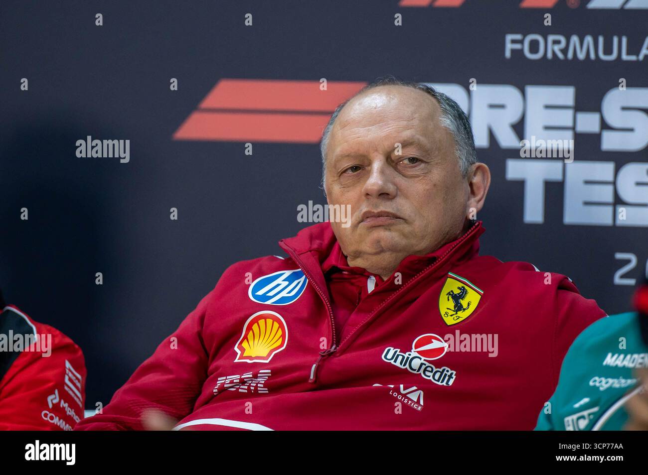 GP dell'Arabia Saudita, Jeddah, F1 2025 il 27-02-2025 - Formula 1 Vasseur Ferrari - il credito va letto: Antonio spina Foto Stock