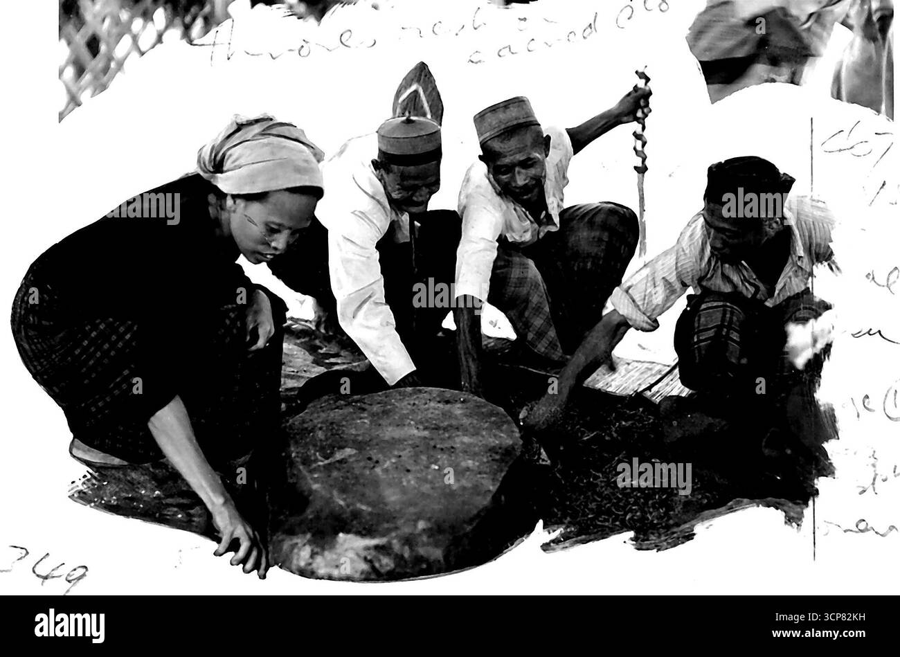 Gente giavanese. 29 dicembre 1949. Foto Stock