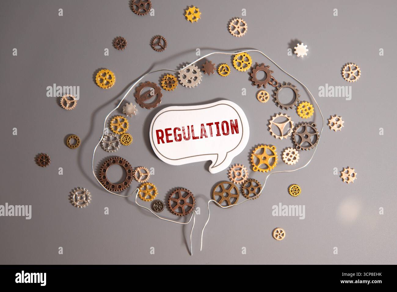 Informazioni sulle procedure di sicurezza. PROCEDURE DI SICUREZZA scritte su un foglio vuoto di blocco note in una composizione con penne, graffette, dollari e una pianta verde Foto Stock