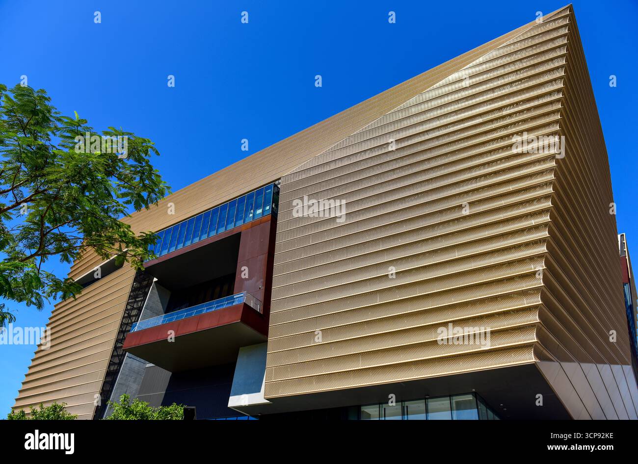 Hong Kong West Kowloon Cultural District, Hong Kong Palace Museum, Global Trade Plaza Foto Stock