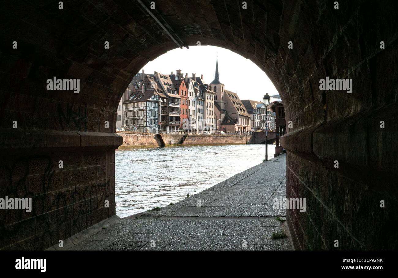 Strasburgo Francia. Sede ufficiale del Parlamento europeo e città storica è una delle principali mete turistiche della Francia. Foto Stock