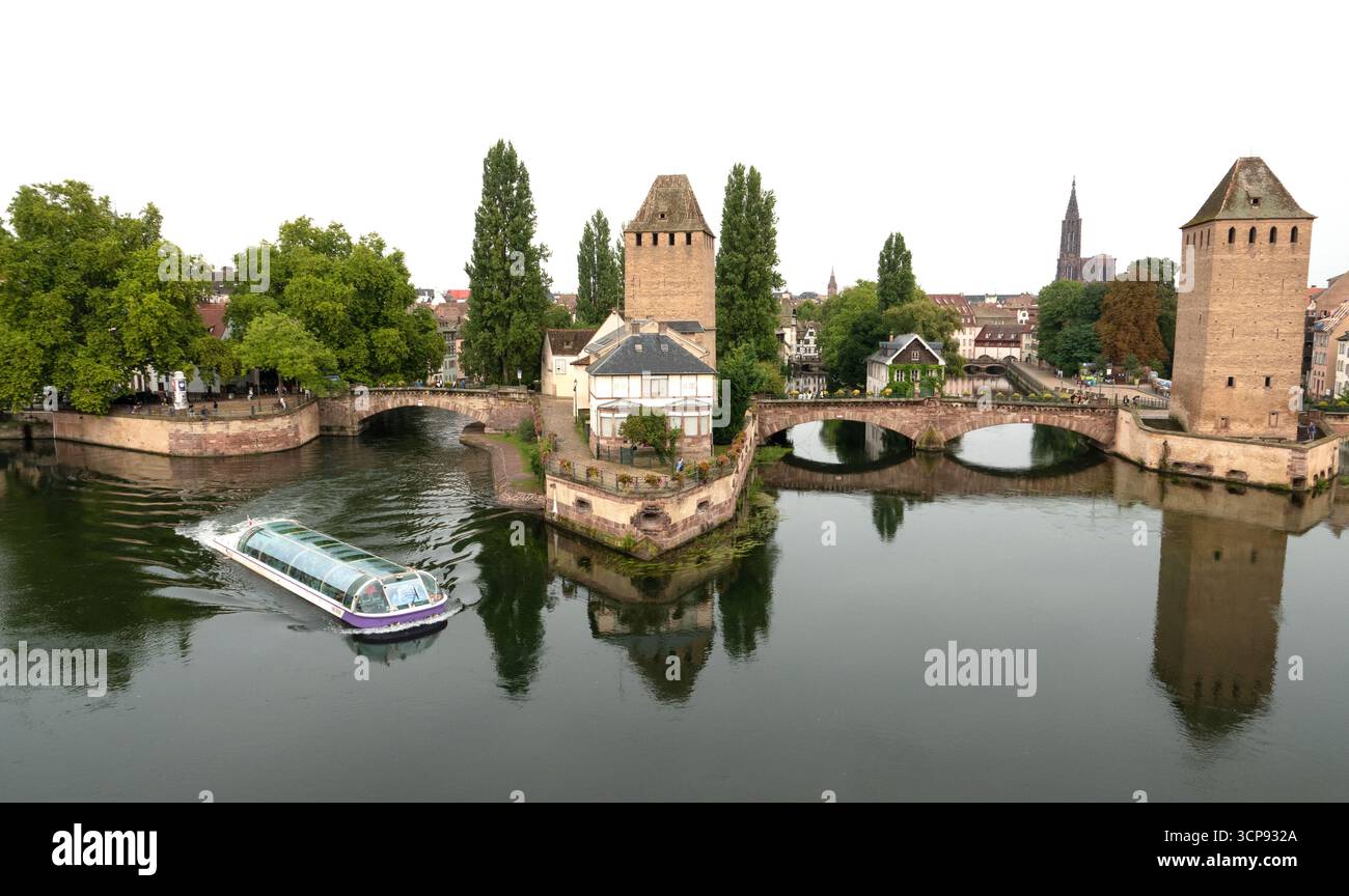 Strasburgo Francia. Sede ufficiale del Parlamento europeo e città storica è una delle principali mete turistiche della Francia. Foto Stock
