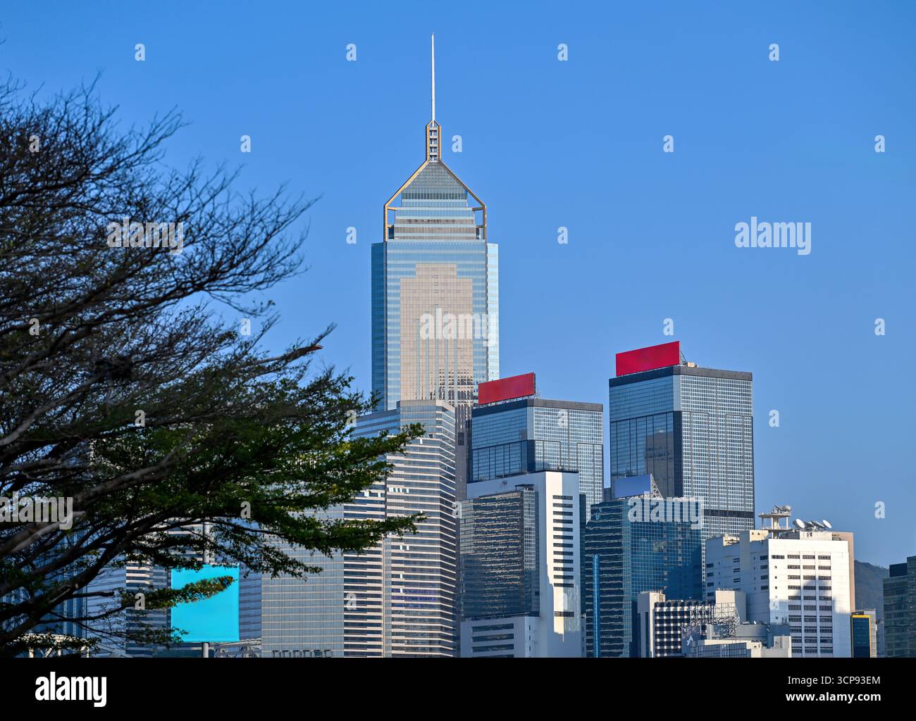 Hong Kong West Kowloon Cultural District, Hong Kong Palace Museum, Global Trade Plaza Foto Stock