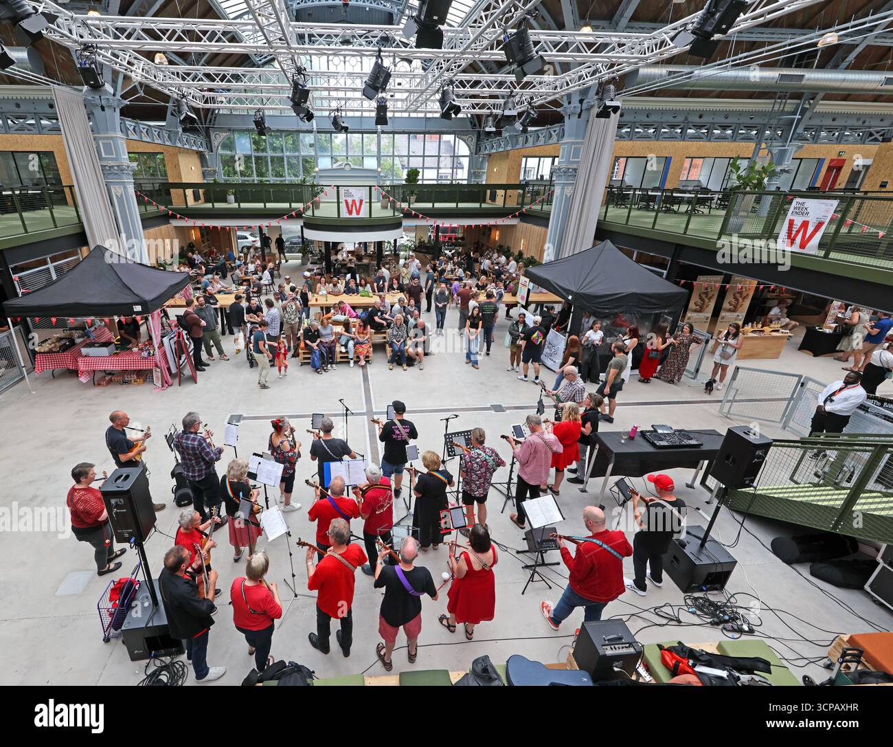 Campfield Studios Interior , Liverpool Road, Castlefield , Manchester City Centre, Inghilterra nord-occidentale, Regno Unito Foto Stock